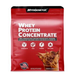MYOGENETIX WHEY PROTEIN CONCENTRATE 5 lbs new packing red verification tag