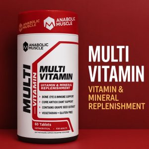 Anabolic Muscle Multivitamin 60Tabs ( free delivery ) GNC BAG FREE + US TSHIRT FREE