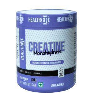 HealthER Pure Micronised Creatine Monohydrate Powder - Pre/Post Workout Supplement for Muscle Strength ( free delivery )