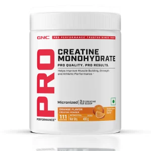 Gnc Creatine Monohydrate orange flavor 400gm